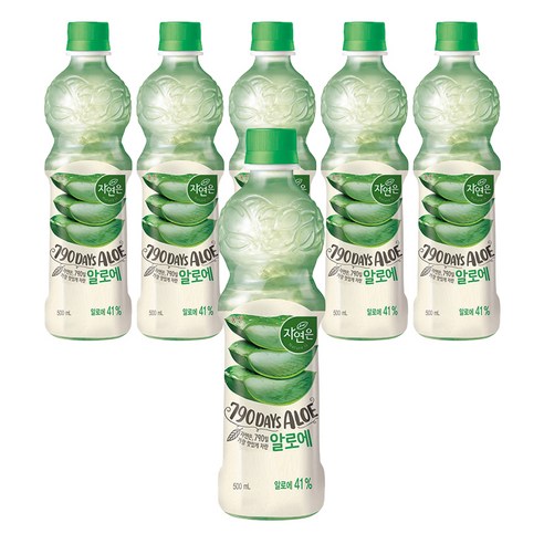 자연은 알로에 주스, 6개, 500ml