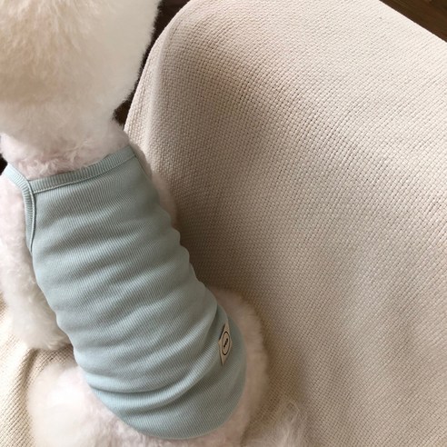 반려동물 조이 민소매 티셔츠, 스카이