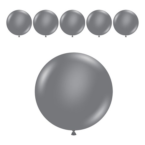 터프텍스 풍선 60cm 3p, 2개, 그레이스모크
