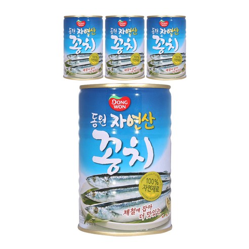 동원 꽁치, 300g, 4개