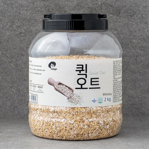 엉클탁 고소한 퀵 오트밀, 2kg, 1개
