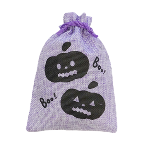 도나앤데코 할로윈 선물 포장 마주머니 Boo Boo 놀래키는 호박 13 x 18 cm, 10개, 퍼플