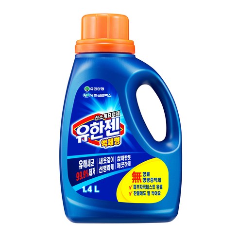 유한젠 액상형 용기 표백제, 1개, 1.4L