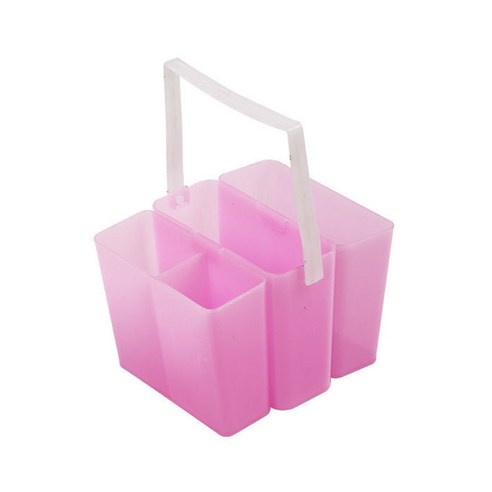 마이데일리 휴대용 손잡이 미술 물통, B 핑크