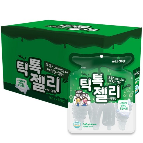 틱톡젤리 사이다향 8p, 1개, 1280g