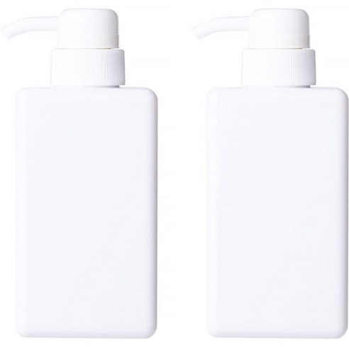 지앤와이 로션 펌프 공병 450ml, 2개, 화이트