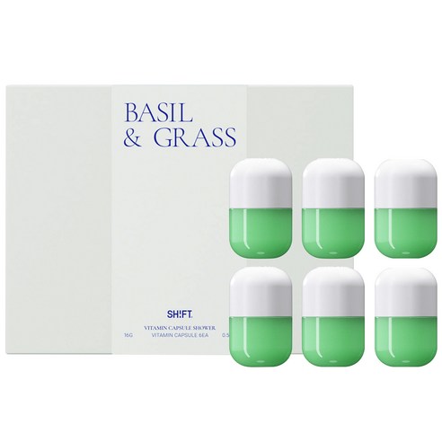 시프트 비타민캡슐 6개입 바질그라스향, 1개, BASIL&GRASS