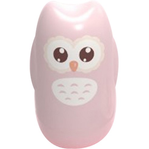 블루마켓 베이비 귀여운 케이스 네일 키트, 부엉이 핑크, 1세트