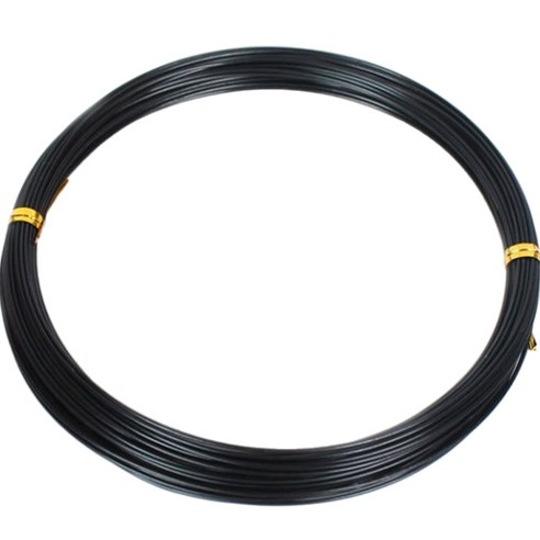 공예 철 와이어 1mm x 10m, 03 블랙, 1개