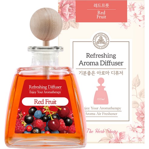 기분좋은 아로마 차량용 디퓨저 100ml, 레드프룻, 1개