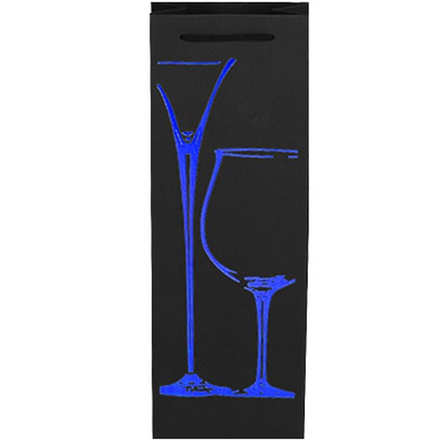 마켓감성 와인 선물 포장 쇼핑백 15p, 푸른잔