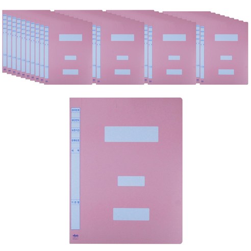 마이다스 대용량 정보화일 지네발 A4, 40개, 분홍색