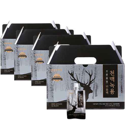 천호엔케어 천맥 녹용 진액 30p, 4개, 1800ml