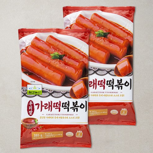 칠갑농산 우리쌀 가래떡 떡볶이, 385g, 2개 - 즉석떡볶이 | 쿠팡