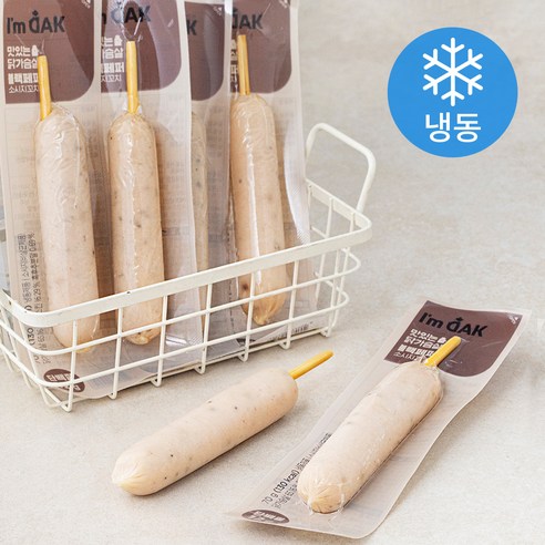 맛있는 닭가슴살 블랙페퍼 소시지 꼬치 (냉동), 70g, 5개입