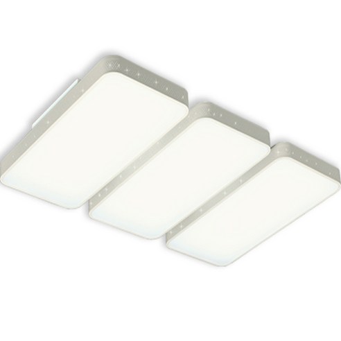 가온엘이디 마름모 LED 거실등 6등 180W, 화이트