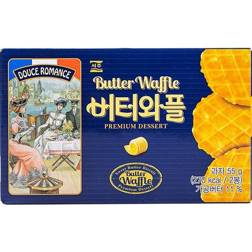 서주 버터와플 2p, 55g, 1개