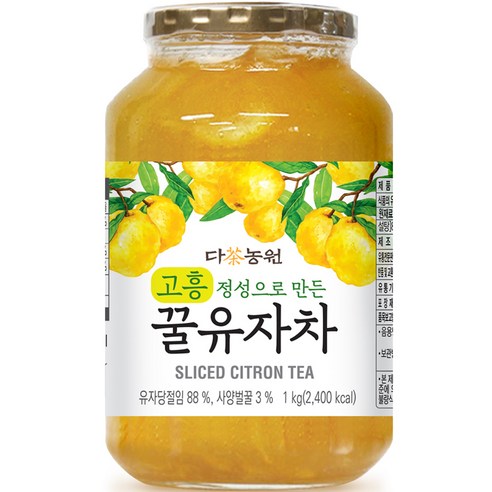 다농원 고흥 정성으로 만든 꿀유자차, 1kg, 1개입, 2개