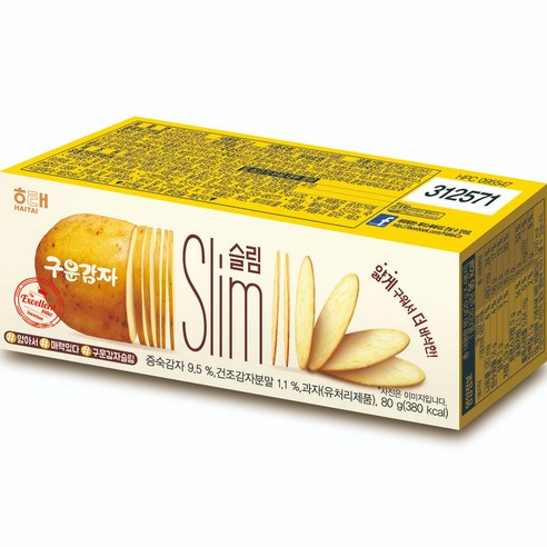 구운감자 슬림, 80g, 6개