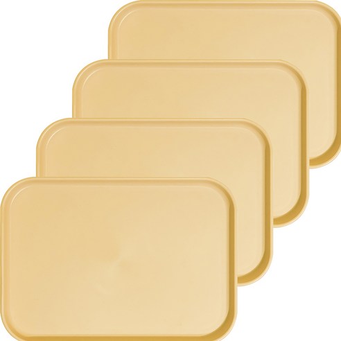 제로웨이스트 파스텔 트레이, 옐로우, 4개