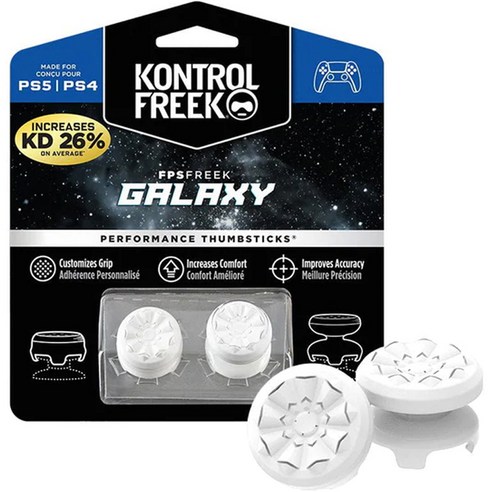 컨트롤프릭 FPS Freek Galaxy PS5 퍼포먼스 썸스틱 화이트, 1개
