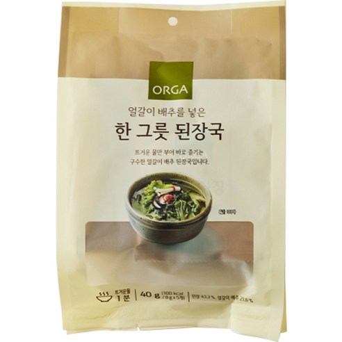 ORGA 한 그릇 된장국 5개입, 40g, 2개