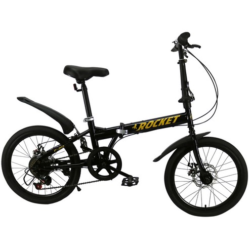 닥터바이크 접이식 미니벨로 50.8cm 20인치 6단 알루미늄프레임 E1 BIKE F-20, 블랙, 146cm