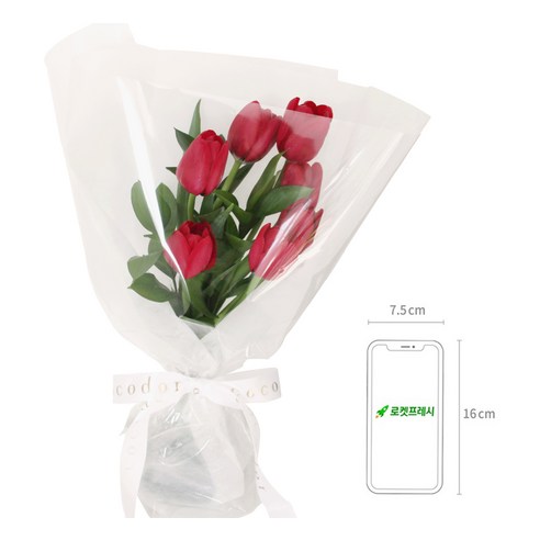 우아함과 향기로 마음을 전하는 레드 튤립 꽃다발