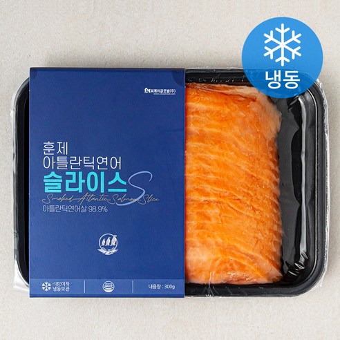 바다몰 훈제 아틀란틱연어 슬라이스S (냉동), 300g, 1개