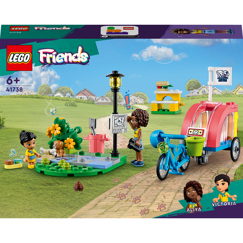 LEGO Friends 41738 반려견 구조 자전거, 혼합색상 블록놀이