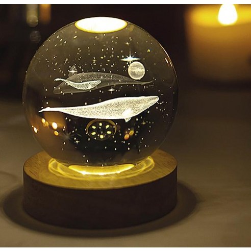 Leto 鯨魚圖案LED水晶球小夜燈LML-C29 酷澎- 天天低價，你的日常所需都 