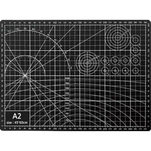 다다 양면 데스크 컷팅 매트 A2, 검정