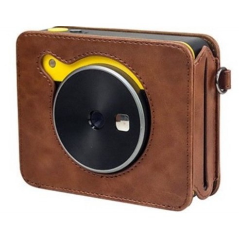코닥 미니샷 레트로 2세대 가죽 파우치 케이스와 스트랩 세트: 카메라 보호와 편리한 이동성을 위한 필수 액세서리