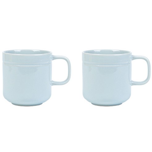 라세라미끄 르파레트 세라믹 머그컵 380ml, 블루, 2개
