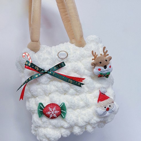 끌레어 솜사탕 구름 가방 DIY 패키지 + 악세사리 랜덤발송, 1세트, 06 크리스마스