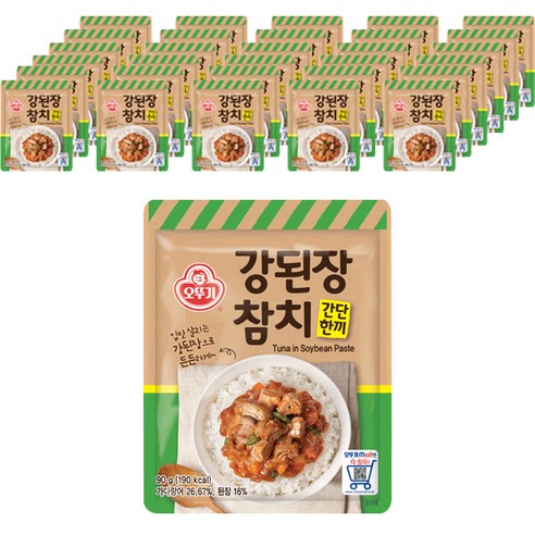 오뚜기 간단 한끼 강된장 참치, 90g, 3개