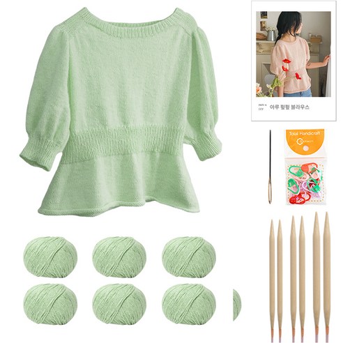 yarna 아루 펖펖 블라우스 DIY 패키지 S, 74, 1세트