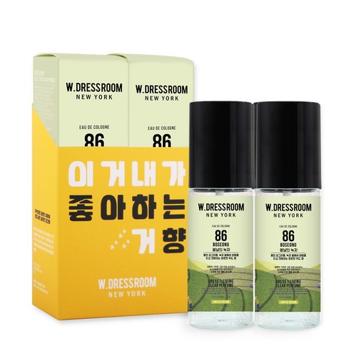 더블유드레스룸 드레스 & 리빙 클리어 퍼퓸 S2 70ml, No 86 봄날의 녹차, 2개입