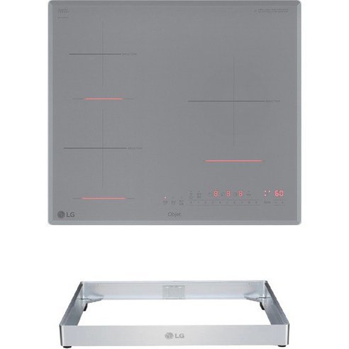 LG전자 디오스 오브제컬렉션 전기레인지 3구 + 프리스탠딩 8.5cm 방문설치, BEI3CSQATC