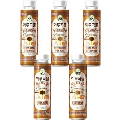 에치와이 야쿠르트 하루곡물 달달 미숫가루, 50g, 5개