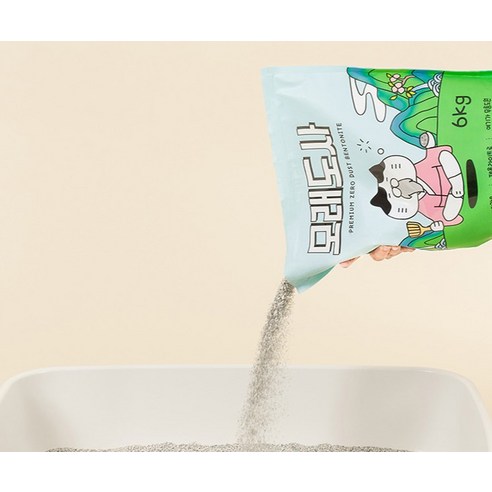 고양이 모래도사 프리미엄 제로 더스트 벤토나이트 모래: 깨끗하고 안전한 고양이 집을 위한 필수품