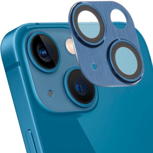 아이몰 빛 번짐 방지 카메라 렌즈 메탈 강화 보호필름 블루, 1개