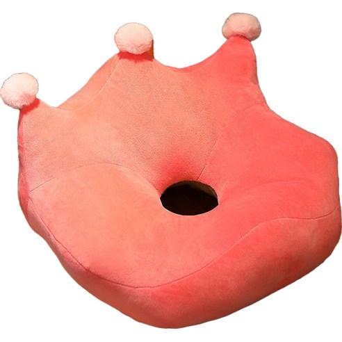 로이어 크라운 임산부 산모방석, 핫핑크, 1개