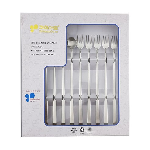 키친아트 롱티스푼 & 롱티포크 세트: 티타임의 품격을 높이다