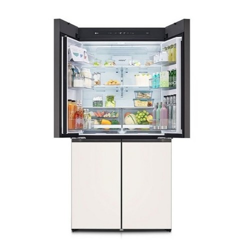 스타일과 기능의 완벽한 조화를 선사하는 LG 디오스 오브제컬렉션 4도어 냉장고