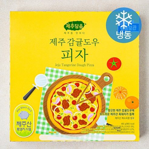 제주담음 제주 감귤도우 피자 (냉동), 465g, 1팩