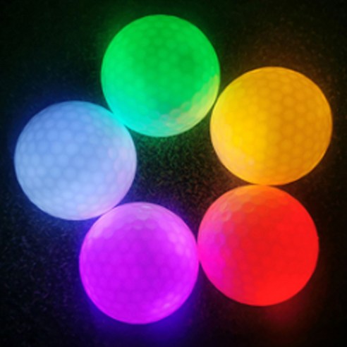 배곧 스포츠 LED 골프공 글로우 발광 5종 세트, 랜덤발송, 1세트, 1개