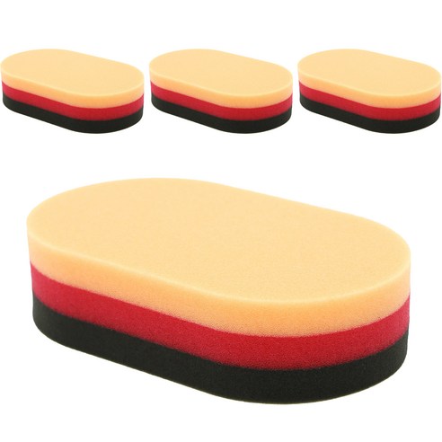 잇츠윈 왁스 컴파운드 저먼패드 4p, 오렌지, 4개