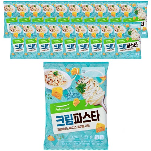 풀무원 크림 파스타 1인분, 150g, 20개