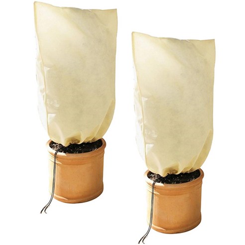 엠앤티 텃밭 겨울 냉해방지 보온용 월동 부직포 식물덮개 베이지 80 x 100cm, 2개